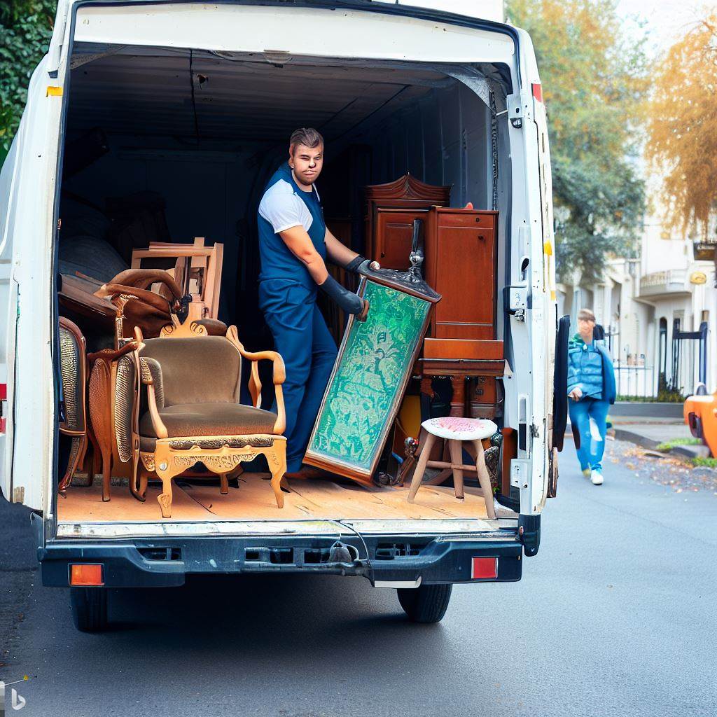 Transporte seguro de muebles viejos en Vila de Gràcia 